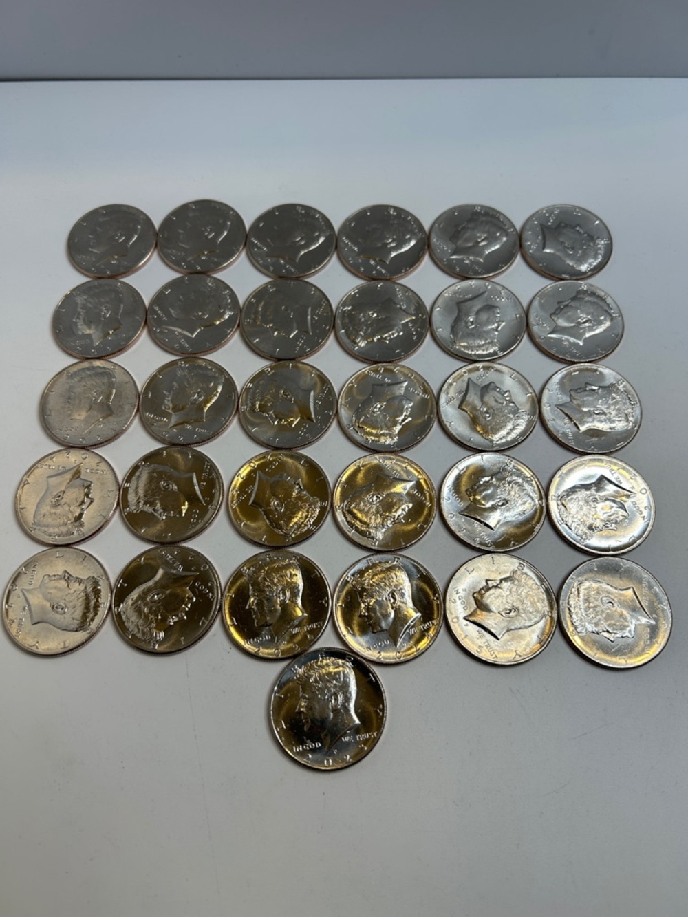 BU 2015-2024 Kennedy Half Dollars Coin Lot Face Value $18 Coin Collection